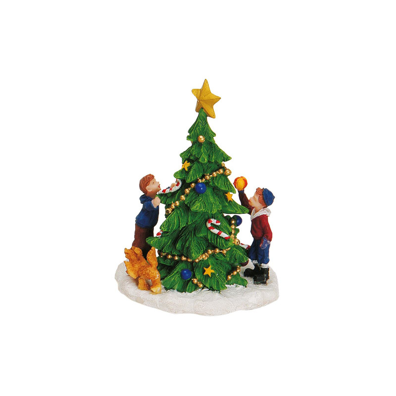 Weihnachtsbaum mit Kindern