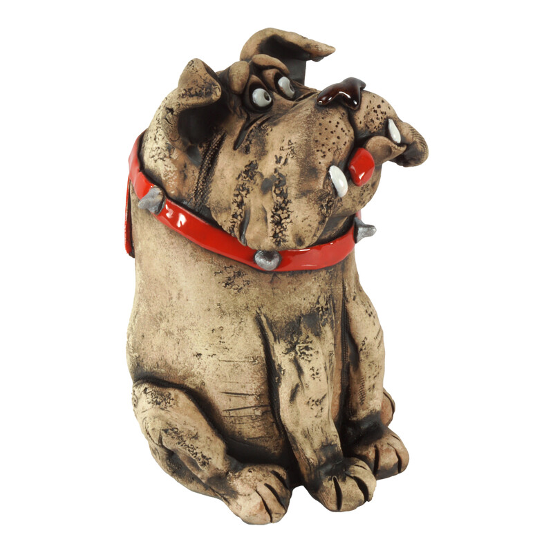 Au�enkeramik handgemacht Bulldog Umpf